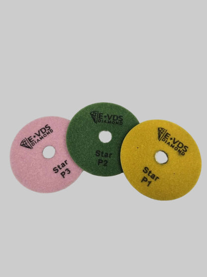 Paquete de 10 pulidores húmedos - 3 pasos Star