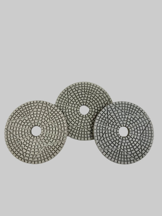 Pack of 10 Wet Polishing - 3 Step Star